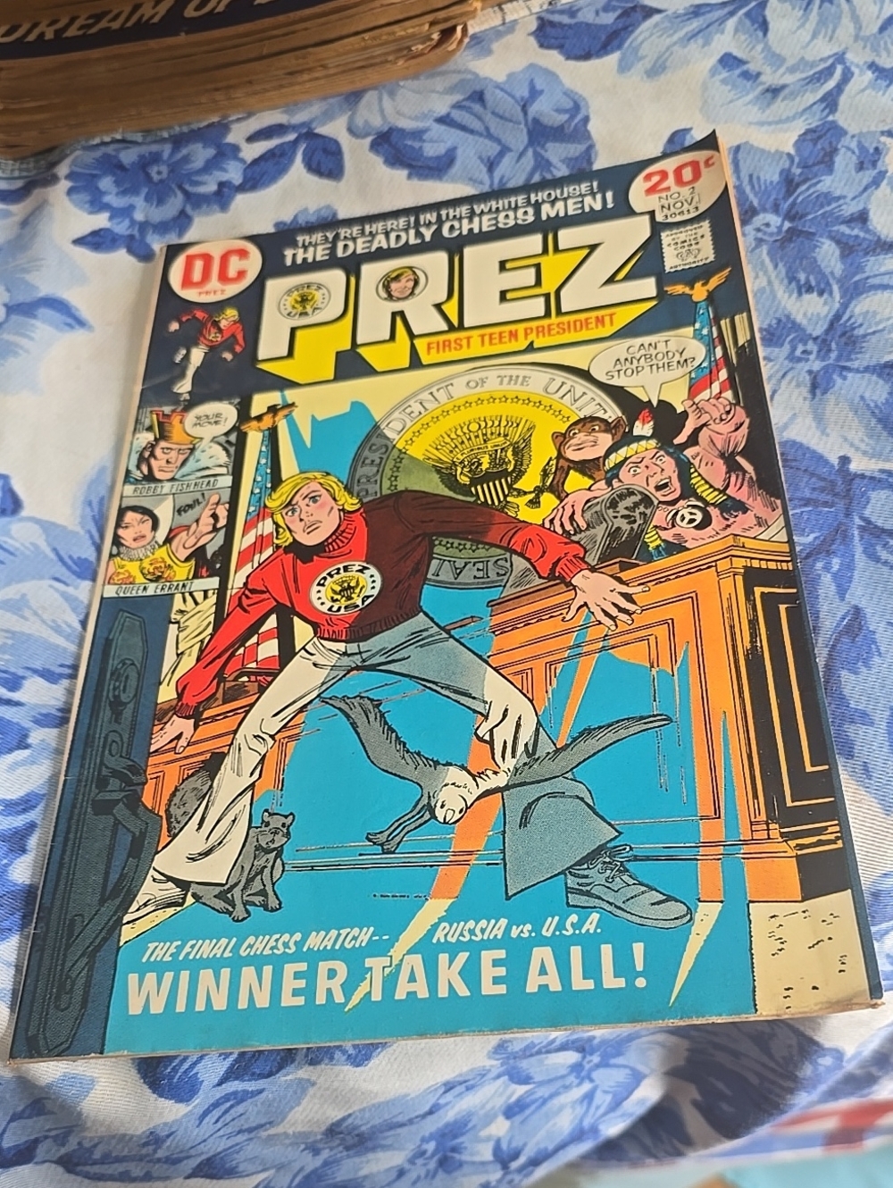 DC Prez First Teen President No. 2 November 1973 #30613 Joe Simon comic book